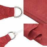 Sunshade Sail 160 g/m Red 3.5x5 m HDPE 311627