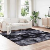 Shaggy Rug High Pile NAVARRA Dark Grey 240x240 cm Polyester 4102888