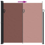Retractable Side Awning Brown 200x500 cm 4004464