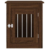Dog Crate Furniture Brown Oak 55x75x65 cm Engineered Wood 838322