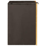 Bathroom Cabinet with Shelf Black and Gold 38 x 33 x 48 cm 4017848