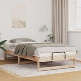 Bed Frame Brown 100 x 200 cm Solid Pine Wood 873142
