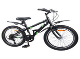 Kids Bike 24'' 6-Speed for 8-12 Years Old Black 42009386