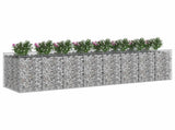 Gabion Raised Bed 4 pcs Silver 3422228