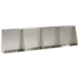Retaining Wall 4 pcs 40 x 12 x 40 cm Stainless Steel Silver 3449062
