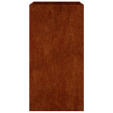Planter 40x40x80 cm Corten Steel 824524