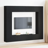 TV Cabinet 8 pcs Black 221 x 30 x 180 cm Engineered wood 3393454
