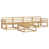 Outdoor Sofa Set 5 pcs White 79 x 79 x 37 cm Solid Acacia Wood 3386023