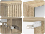 Bathroom Furniture Set 5 pcs Sonoma Oak 3407265