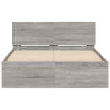 Bed Frame Grey Sonoma Engineered wood, Plywood Small Double 3207642
