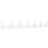 U-shape Gabion Basket with 7 Posts Iron 740x20x100 cm 151280