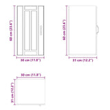 Kitchen Wall Cabinet Lucca Grey Sonoma Engineered Wood 853783