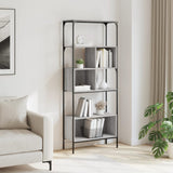 Bookcase 5-Tier Grey Sonoma 76x33x188.5 cm Engineered Wood 839006