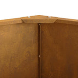 Planter Rusty 120 x 120 x 35 cm Weathering Steel 883730
