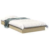 Floor Bed Frame Sonoma Oak 80 x 200 cm Engineered Wood 8009076