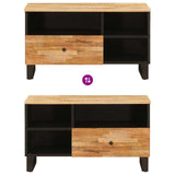 TV Cabinet with Drawer Brown 80 x 33 x 46 cm Solid Mango Wood 4018313