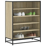 Shoe Cabinet Sonoma Oak 75x38x97.5 cm Engineered Wood and Metal 3300871