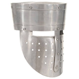 Medieval Knight Helmet Antique Replica LARP Silver Steel 286221