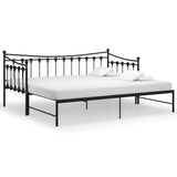 Sofa Bed Frame Black Powder-coated metal 90x200 cm 324758