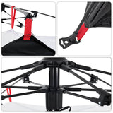 Camping Tent Dome 3-Person White Blackout Fabric Quick Release 4004196