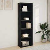 Bookcase Black 60x30x189 cm Engineered Wood 857918
