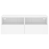 TV Wall Cabinet White 80x30x30 cm Engineered Wood 836868