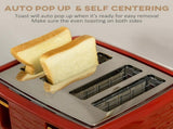 3000W 1.7L Rapid Boil Kettle & 4 Slice Toaster, Kettle and Toaster Set with 7 Browning Controls and T3398P329561