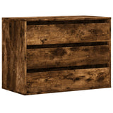 Corner Chest of Drawers Smoked Oak 80x41x58 cm Engineered Wood 852856