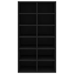Shoe Rack Black 54x34x100.5 cm Engineered Wood 800397