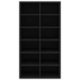 Shoe Rack Black 54x34x100.5 cm Engineered Wood 800397