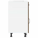 Kitchen Base Cabinet Lucca Brown Oak Engineered Wood 853724