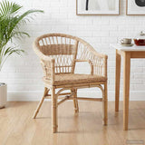 Stacking Chair Natural 60 x 60 x 81 cm Rattan 42033212
