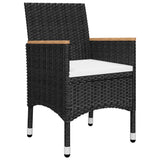Garden Dining Set Black, Cream White 3095863