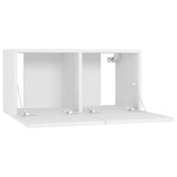 804510 3 Piece Hanging TV Cabinet Set White 60x30x30 cm