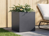 Garden Planter Anthracite 50 x 50 x 75 cm Cold-rolled Steel 8005390