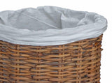 Laundry Basket 2 pcs Brown 42020974