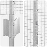 Welded Wire Fence with Post 50 x 1.6 m 3336411