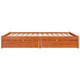 Bed Frame with Drawer with Storage Solid Pine Wood 3423806