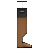 Deer Feeder Black 28 x 30 x 80 cm Cold-Rolled Steel 874609