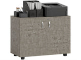 Two-Tier Locking Office Storage Cabinet - Grey T3398P343622