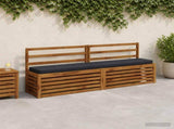 2-Piece Bench Cushions VUGHT 2 pcs 100% Polyester Dark Blue 950891