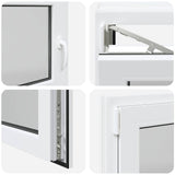 Basement Window RISOR 120 x 55 cm PVC and Glass 42047861