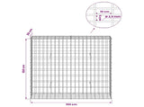 Gabion with 3.5 mm Wire and 5x10 cm Mesh 100x30x100 cm 3462716
