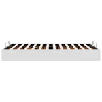 Ottoman Bed Frame without Mattress White Double Faux Leather 3310830
