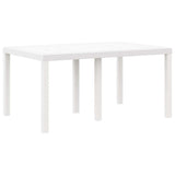 Garden Dining Set 5 pcs White Polt rattan 3378702