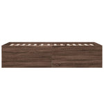 Bed Frame without Mattress Brown Oak 100x200 cm 3280964
