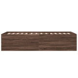 Bed Frame without Mattress Brown Oak 100x200 cm 3280964
