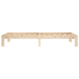 Bed Frame without Mattress Solid Wood Pine 90x200cm 810350