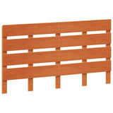 Headboard Wax Brown 150 cm Solid Wood Pine 844446