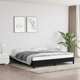 Bed Frame without Mattress Black 180x200 cm Super King Super King Fabric 349829
